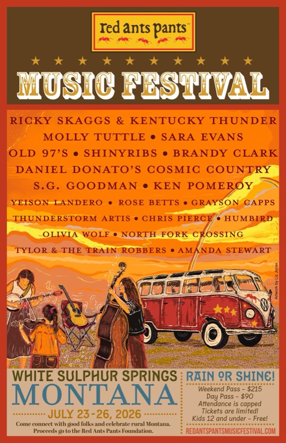Red Ants Pants Music Festival Poster